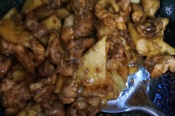 菠萝滑鸡片的做法图解8