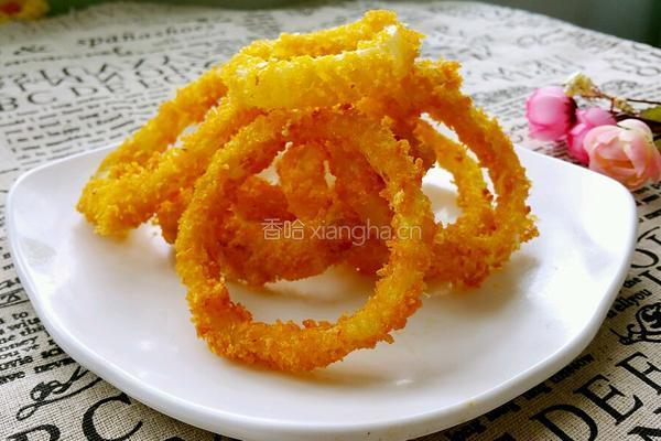 酥炸洋葱圈的做法图解7
