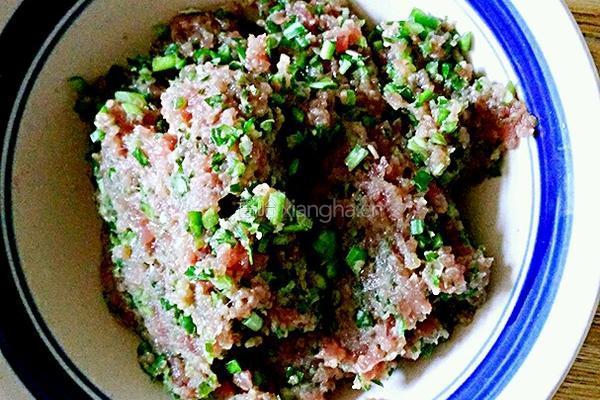 猪肉韭菜汤饺的做法图解5
