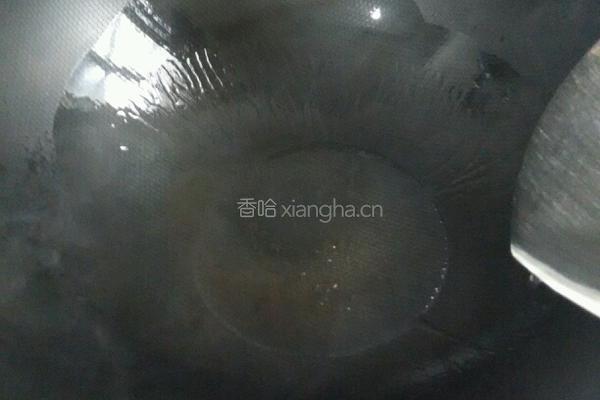 五花肉炒花菜的做法图解3