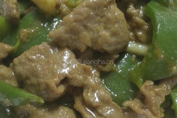 嫩滑牛肉炒青椒
