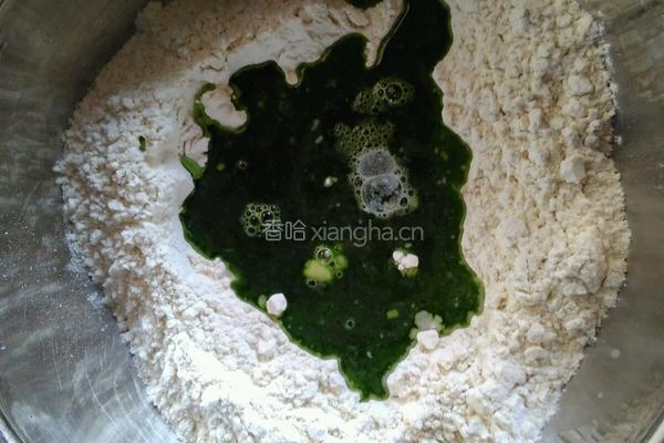 绿玫瑰花卷的做法图解6