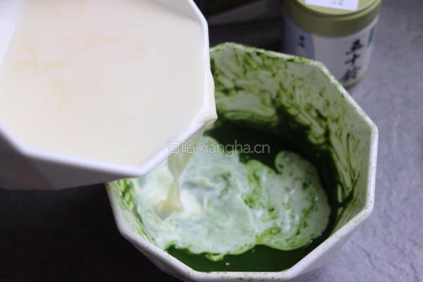 抹茶布丁的做法图解4