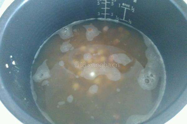 花生绿豆沙汤圆的做法图解5