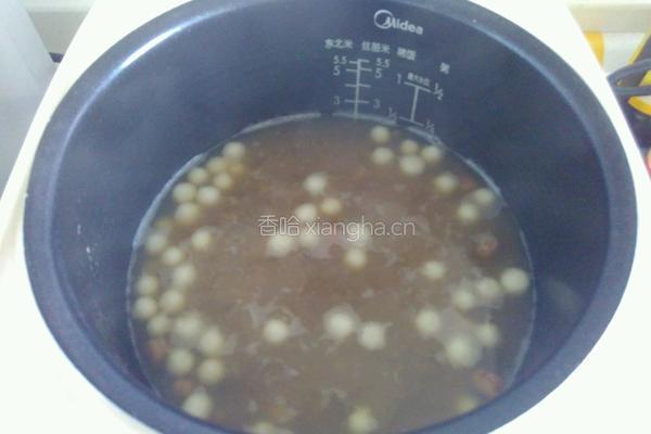 花生绿豆沙汤圆的做法图解6