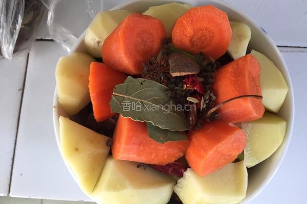 萝卜土豆蒸排骨的做法图解5