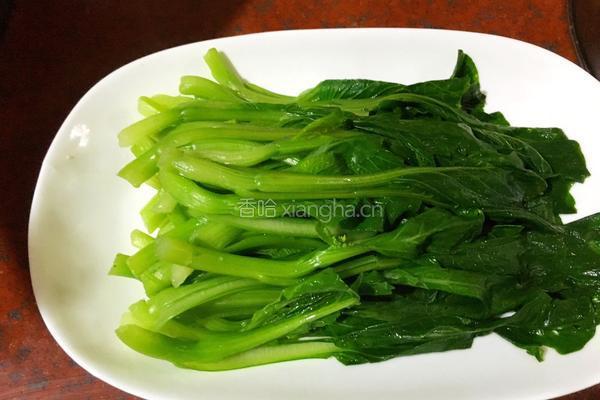 白灼菜心的做法图解4