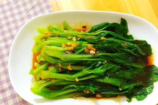 白灼菜心的做法图解7