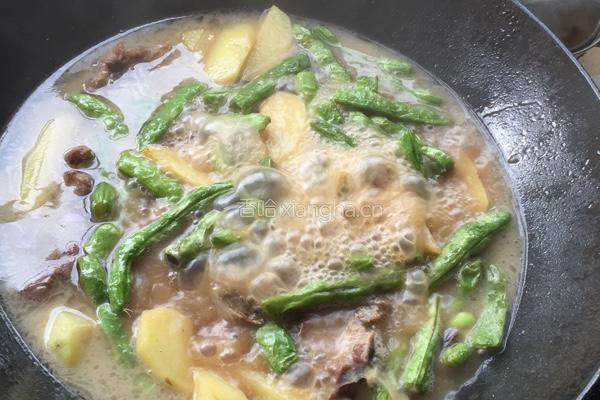 豆角炖排骨的做法图解7
