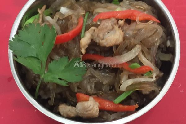 洋葱肉丝炒地瓜粉丝的做法图解7