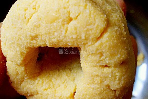 豆渣红豆沙窝窝头的做法图解7