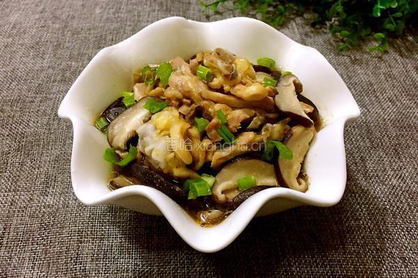 香菇蒸鸡腿肉的做法图解8