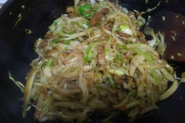炒饼丝的做法图解13