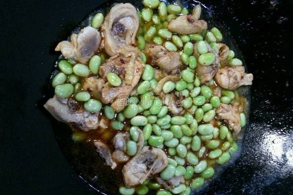毛豆烧鸡的做法图解11
