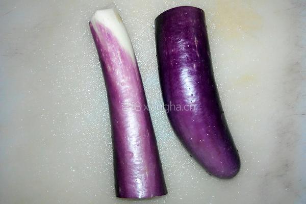 水煮茄子的做法图解1