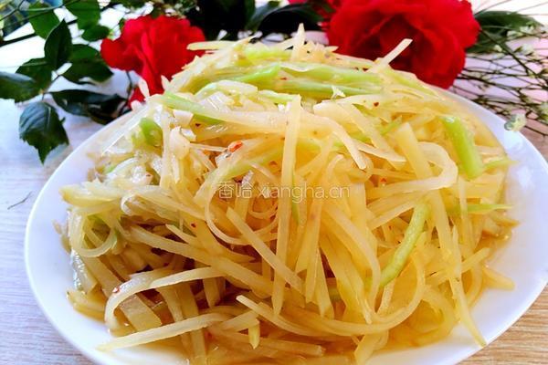 凉拌酸辣土豆丝的做法图解9