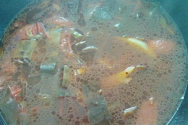土豆番茄海带汤的做法图解9