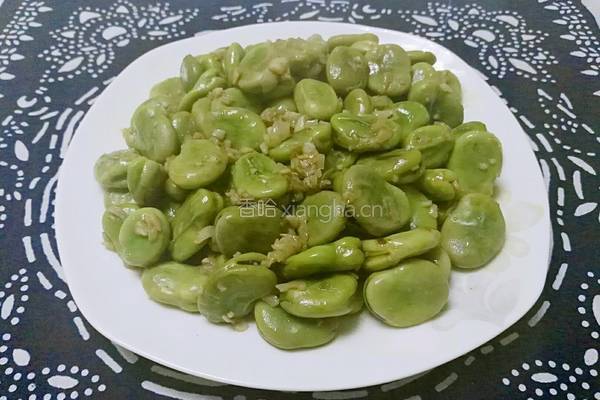 蒜香蚕豆的做法图解8
