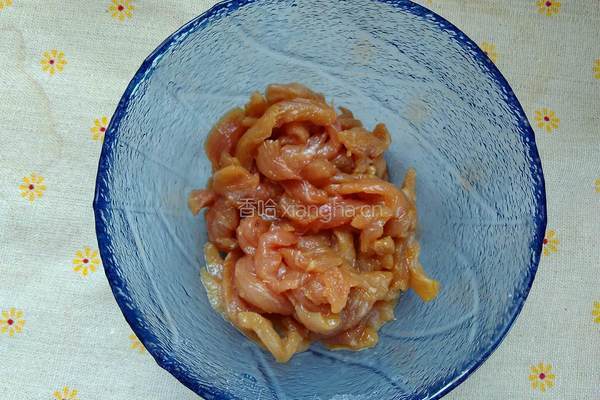 扁豆炒肉丝的做法图解4