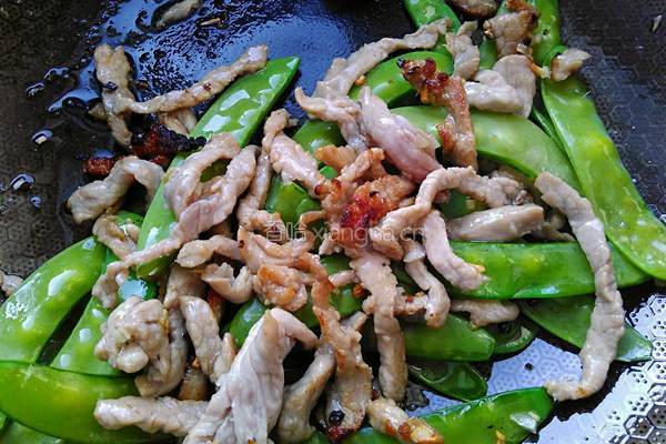 扁豆炒肉丝的做法图解10