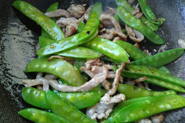 扁豆炒肉丝的做法图解11