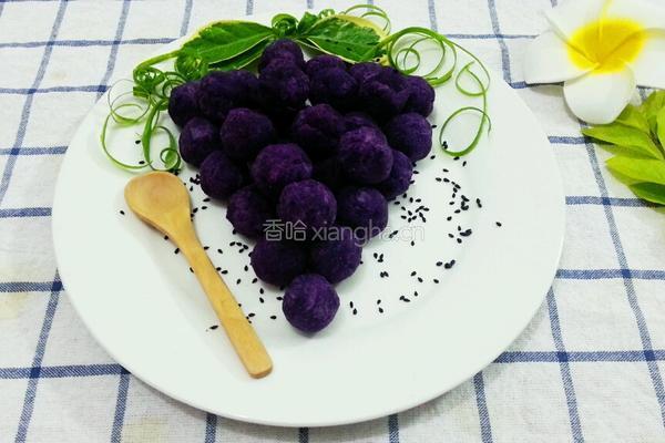 紫薯球的做法图解9