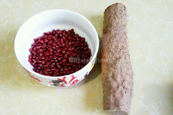 山药红豆糕的做法图解1