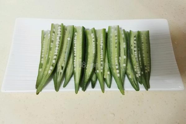 蒜香秋葵的做法图解3