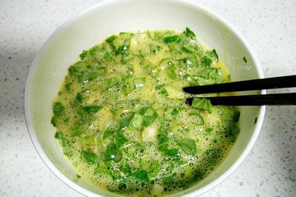 薄荷炒蛋的做法图解5