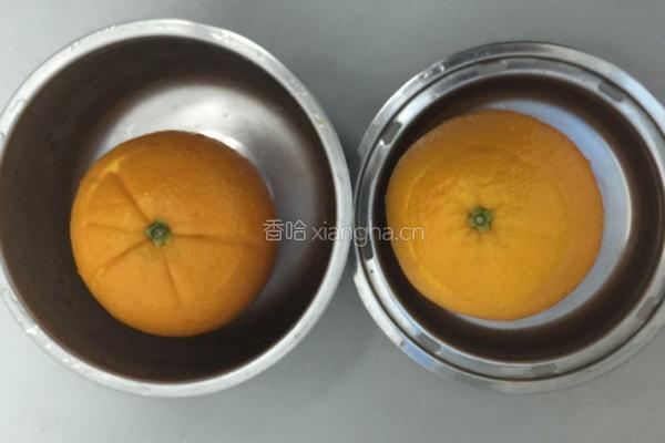 化痰止咳的蒸橙的做法图解5