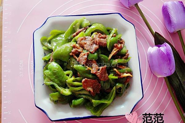 青椒牛肉小炒的做法图解8