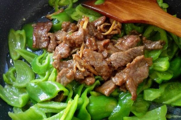 青椒牛肉小炒的做法图解7