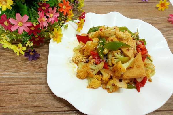 香辣干锅菜花的做法图解16