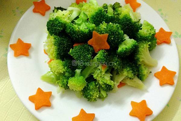 西兰花炒胡萝卜的做法图解10