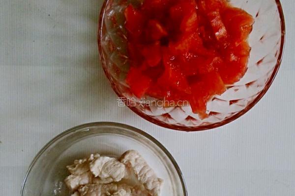 番茄肉片汤的做法图解2