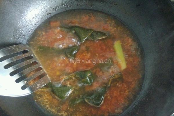 番茄肉片汤的做法图解4