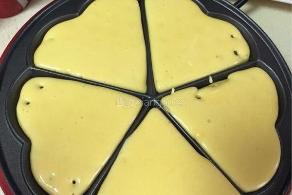 爱心520华夫松饼 的做法图解4