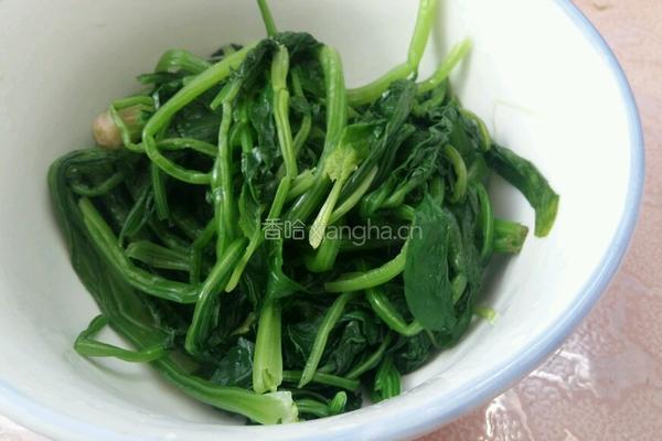 海米菠菜的做法图解3