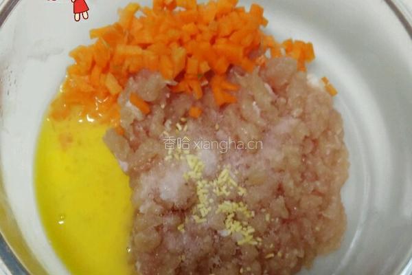 香菇酿肉的做法图解2