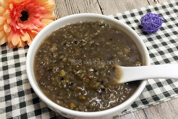 绿豆黑米粥的做法图解5