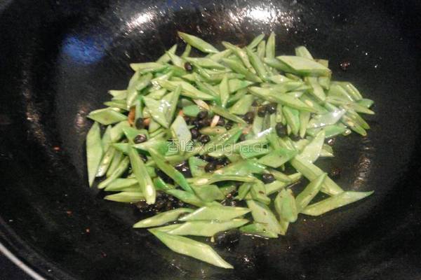 豆豉刀豆肉片的做法图解4