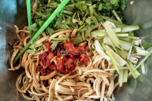 凉拌豆腐皮的做法图解4