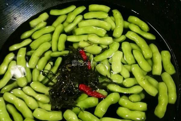 五香茶煮毛豆的做法图解4
