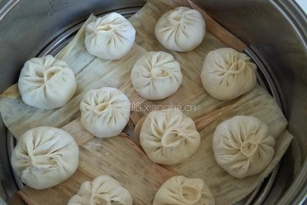 苔菜包子的做法图解8