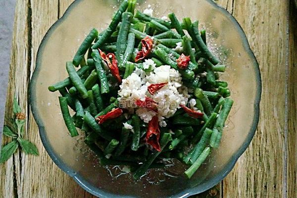 大蒜拌豆角