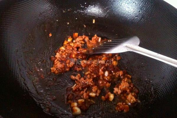 酱香肉末四季豆的做法图解5