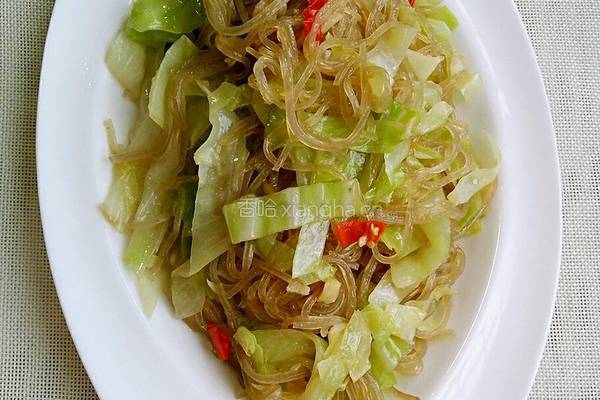 粉丝呛包菜的做法图解7