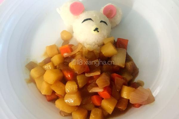 轻松熊咖喱饭的做法图解10