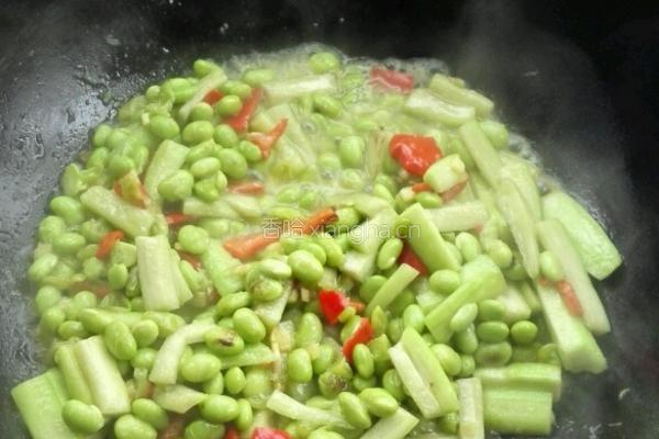 丝瓜炒毛豆的做法图解10