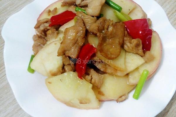 苹果炒肉片的做法图解12